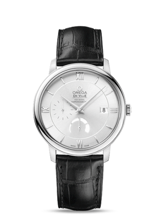 Omega - 424.13.40.21.02.001  De Ville Prestige Co-Axial 39.5 Power Reserve Stainless Steel / Silver