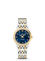 Omega De Ville Prestige Quartz 27.4 Stainless Steel / Red Gold / Blue / Bracelet (424.20.27.60.53.002)