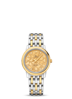 Omega De Ville Prestige Quartz 27.4 Stainless Steel / Yellow Gold / Champagne Butterfly / Bracelet / Diamond (424.20.27.60.58.002)