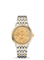 Omega De Ville Prestige Quartz 27.4 Stainless Steel / Red Gold / Silver Butterfly / Bracelet (424.20.33.60.58.001)