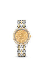 Omega De Ville Prestige Quartz 27.4 Stainless Steel / Red Gold / MOP Butterfly / Bracelet (424.25.27.60.58.002)