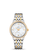 Omega De Ville Prestige Co-Axial 32.7 Stainless Steel / Yellow Gold / Diamond / Champagne / Bracelet (424.25.33.20.55.004)