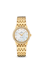 Omega De Ville  Prestige Quartz 27 Red Gold / MOP-Diamond / Bracelet (424.55.27.60.55.001)