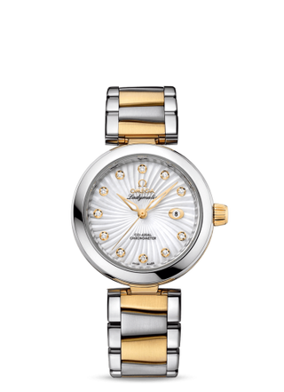 Omega - 425.20.34.20.55.002  LadyMatic Co-Axial 34 Stainless Steel / Yellow Gold / MOP / Bracelet