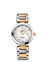 Omega LadyMatic Co-Axial 34 Stainless Steel / Red Gold / Brown / Bracelet (425.20.34.20.55.002)