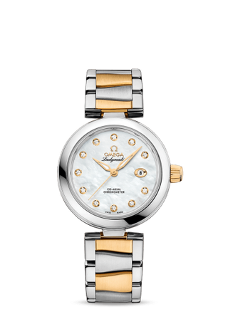 Omega - 425.20.34.20.55.003  LadyMatic Co-Axial 34 Stainless Steel / Yellow Gold / MOP / Bracelet