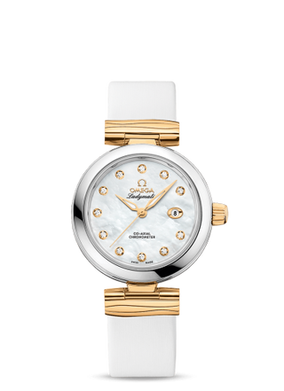 Omega - 425.22.34.20.55.003  LadyMatic Co-Axial 34 Stainless Steel / Yellow Gold / MOP