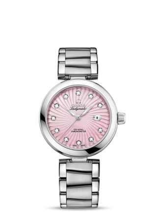 Omega - 425.30.34.20.57.001  LadyMatic Co-Axial 34 Stainless Steel / Pink MOP / Bracelet