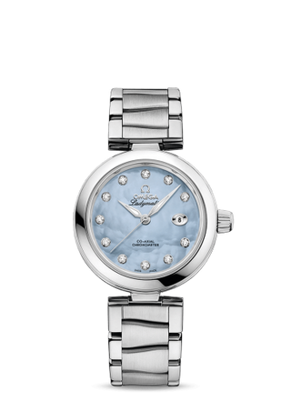 Omega - 425.30.34.20.57.003  LadyMatic Co-Axial 34 Stainless Steel / Blue MOP / Bracelet