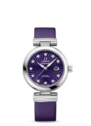 Omega - 425.32.34.20.60.001  LadyMatic Co-Axial 34 Stainless Steel / Purple