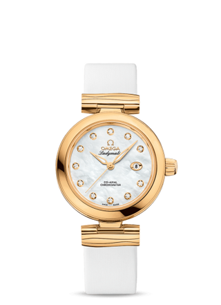 Omega - 425.62.34.20.55.003  LadyMatic Co-Axial 34 Yellow Gold / MOP