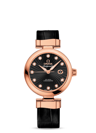 Omega - 425.63.34.20.51.001  LadyMatic Co-Axial 34 Red Gold / Black