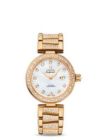 Omega LadyMatic Co-Axial 34 Red Gold / Diamond / Brown / Diamond Bracelet (425.65.34.20.55.006)