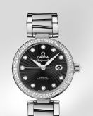 Omega - 425.35.34.20.51.001  LadyMatic Co-Axial 34 Stainless Steel Diamond / Black / Bracelet