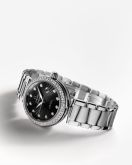 Omega - 425.35.34.20.51.001  LadyMatic Co-Axial 34 Stainless Steel Diamond / Black / Bracelet