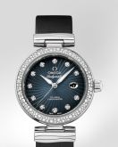 Omega - 425.37.34.20.56.001  LadyMatic Co-Axial 34 Stainless Steel / Diamond / Blue