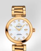 Omega - 425.60.34.20.55.002  Ladymatic Co-Axial 34 Yellow Gold / MOP / Bracelet