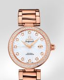 Omega - 425.65.34.20.55.003  LadyMatic Co-Axial 34 Red Gold / Diamond / MOP/ Bracelet