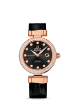 Omega LadyMatic Co-Axial 34 Red Gold / Diamond / Brown (425.68.34.20.51.001)