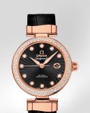 Omega - 425.68.34.20.51.001  LadyMatic Co-Axial 34 Red Gold / Diamond / Black