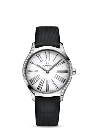 Omega - 428.17.36.60.05.001  De Ville Trésor 36 Stainless Steel / MOP Roman / Fabric