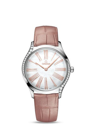 Omega - 428.18.36.60.05.002  De Ville Trésor 36 Stainless Steel / MOP - Roman / Alligator