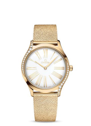 Omega - 428.55.36.60.04.001  De Ville Trésor 36 Moonshine Gold / White / Mesh