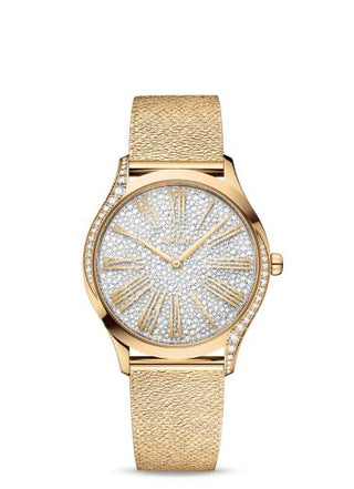 Omega - 428.55.36.60.99.002  De Ville Trésor 36 Moonshine Gold / Diamond / Mesh