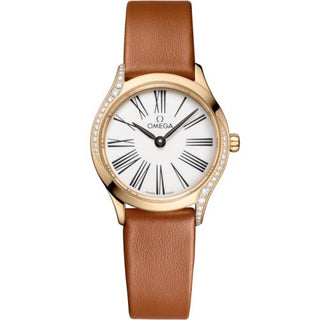 Omega - 428.57.26.60.04.004  Mini Trésor Quartz 26 Moonshine Gold - Diamond / White Enamel