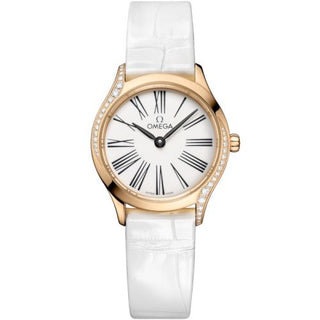 Omega - 428.58.26.60.04.001  Mini Trésor Quartz 26 Moonshine Gold - Diamond / White Enamel