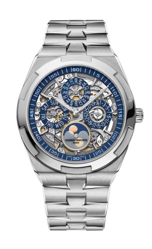 Vacheron Constantin - 4300V/120G-B946  Overseas Ultra-Thin Perpetual Calendar White Gold / Skeleton