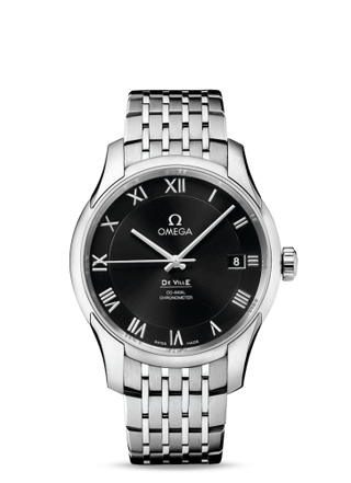 Omega - 431.10.41.21.01.001  De Ville Co-Axial 41 Stainless Steel / Black / Bracelet