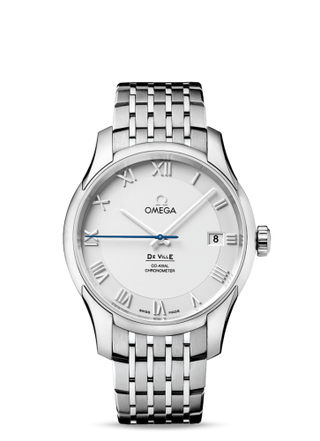 Omega - 431.10.41.21.02.001  De Ville Co-Axial 41 Stainless Steel / Silver / Bracelet