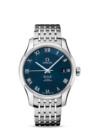 Omega - 431.10.41.21.03.001  De Ville Co-Axial 41 Stainless Steel / Blue / Bracelet