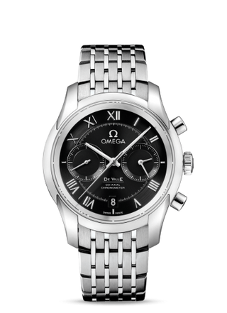 Omega - 431.10.42.51.01.001  De Ville Co-Axial 42 Chronograph Stainless Steel / Black / Bracelet