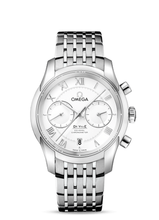 Omega - 431.10.42.51.02.001  De Ville Co-Axial 42 Chronograph Stainless Steel / Silver / Bracelet