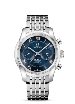 Omega - 431.10.42.51.03.001  De Ville Co-Axial 42 Chronograph Stainless Steel / Blue / Bracelet