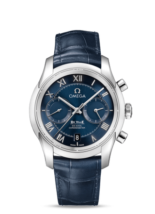 Omega - 431.13.42.51.03.001  De Ville Co-Axial 42 Chronograph Stainless Steel / Blue