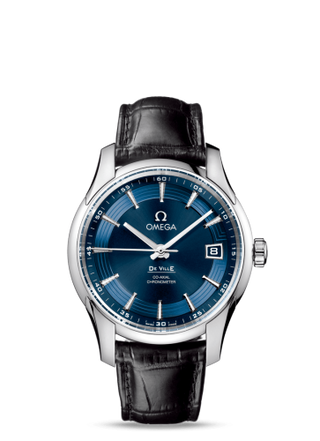 Omega - 431.33.41.21.03.001  De Ville Hour Vision Co-Axial Stainless Steel / Blue / Orbis