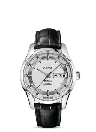 Omega - 431.33.41.22.02.001  De Ville Hour Vision Co-Axial Annual Calendar Stainless Steel / Silver / Alligator