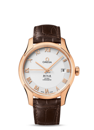 Omega - 431.53.41.21.02.001  De Ville Co-Axial 41 Red Gold / Silver