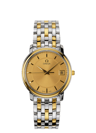 Omega - 4310.11.00  De Ville Prestige Quartz 34.4 Stainless Steel / Yellow Gold / Champagne / Bracelet