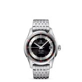 Omega - 431.30.41.21.01.001  De Ville Hour Vision Co-Axial Stainless Steel / Black / Bracelet