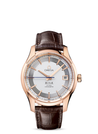 Omega - 431.63.41.21.02.001  De Ville Hour Vision Co-Axial Red Gold / Silver