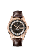 Omega - 431.63.41.22.13.001  De Ville Hour Vision Co-Axial Annual Calendar Red Gold / Brown / Alligator