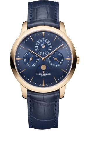 Vacheron Constantin - 43175/000R-B519  Patrimony Perpetual Calendar Pink Gold / Blue