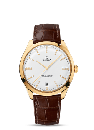 Omega - 432.53.40.21.52.003  De Ville Trésor Master Co-Axial Yellow Gold / Silver Diamond