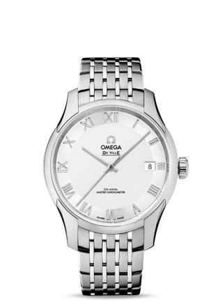 Omega - 433.10.41.21.02.001  De Ville Hour Vision Master Chronometer Stainless Steel / Silver / Bracelet