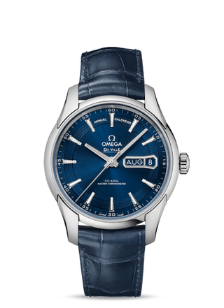 Omega - 433.33.41.22.03.001  De Ville Hour Vision Master Chronometer Annual Calendar Stainless Steel / Blue