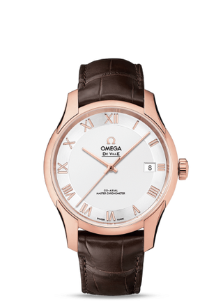 Omega - 433.53.41.21.02.001  De Ville Hour Vision Master Chronometer Sedna Gold / Silver